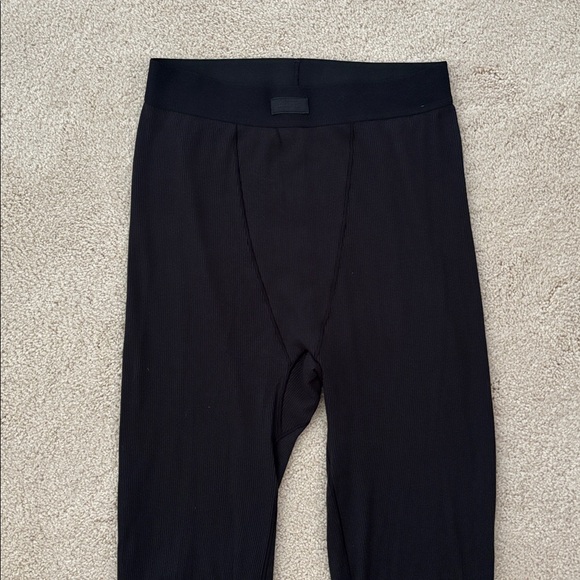 Skims Black Cotton Rib Leggings Size Medium - Picture 3 of 5